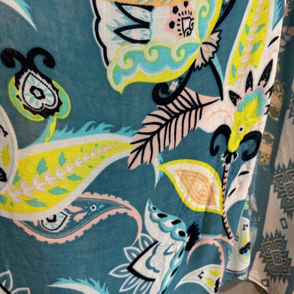 Rachel Roy Colorful Boho Kimono Cardigan Beach Tropical Resort OS - Picture 6 of 8